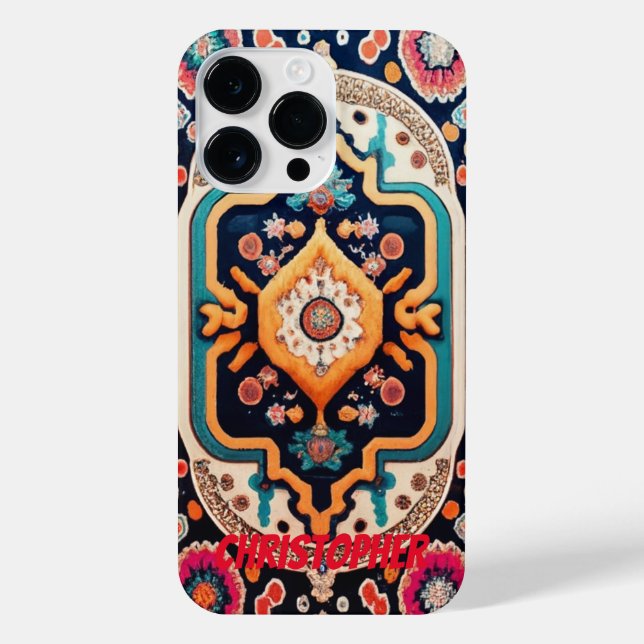 Persian carpet colourful iPhone case (Back)