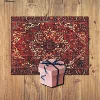 Persian carpet design in dark red