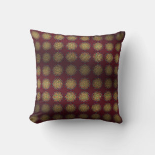 Persian Carpet Floral Gold Cushion