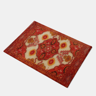 Persian carpet look in copper colour doormat