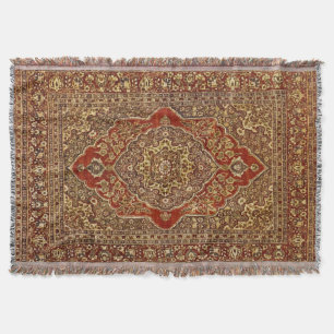 Persian carpet   look -  Tabris Throw Blanket