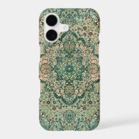 Persian Carpet Motive Vintage Floral Design