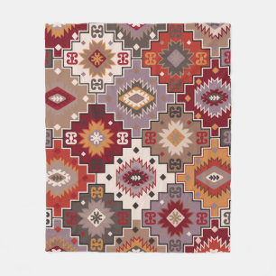Persian carpet original design, tribal texture. Ea Fleece Blanket