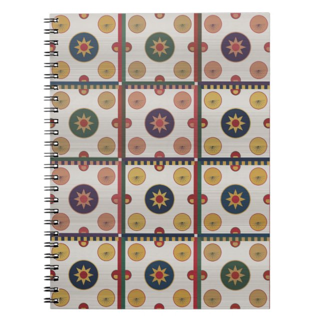 Persian Carpet Pattern Design  Notebook (Front)