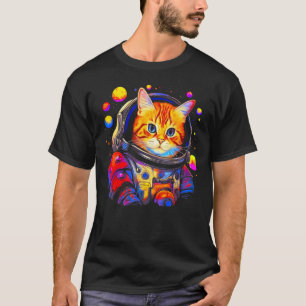 Persian Cat Astronaut T-Shirt