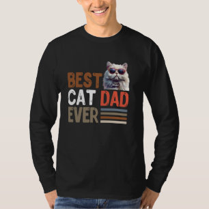 Persian Cat BEST CAT DAD EVER Vintage Cool Men T-Shirt