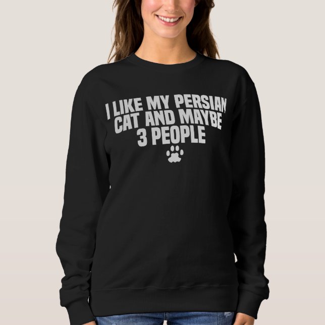 Persian Cat Breed Sweatshirt (Front)