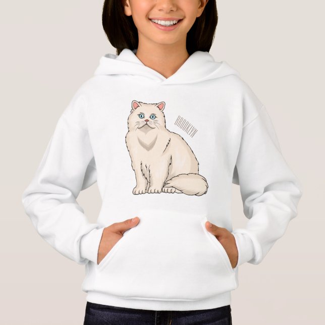 Persian cat cartoon illustration (Front)