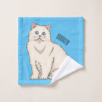 Persian cat cartoon illustration