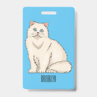 Persian cat cartoon illustration