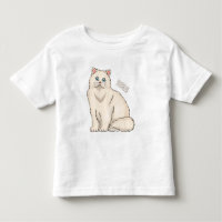 Persian cat cartoon illustration