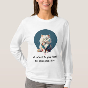 Persian cat Colourful Splashes Paint Abstract Art T-Shirt