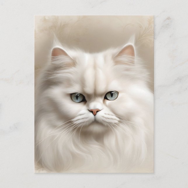 Persian Cat Feline Elegant Postcard (Front)