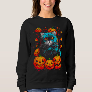 Persian Cat Halloween Sweatshirt