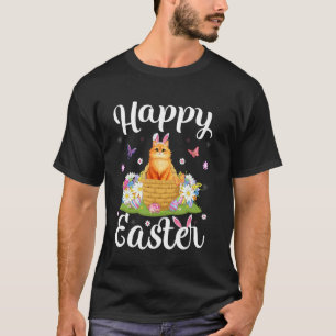 Persian Cat Happy Easter Egg Hunt Bunny Ear Cat Ea T-Shirt