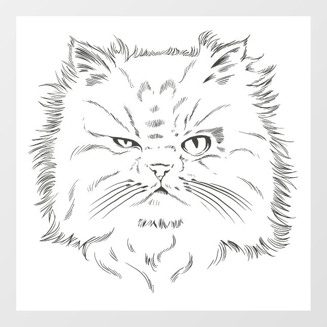 Persian cat head (Sheet)