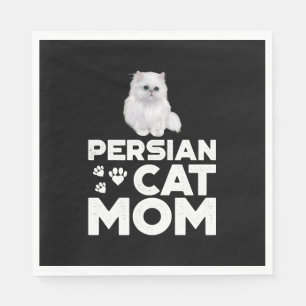 Persian Cat Mum Shirt I Female Cat Owner Persian K Napkin