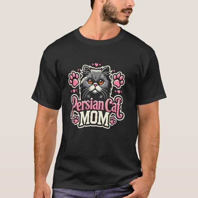 Persian Cat Mum T-Shirt (Front)