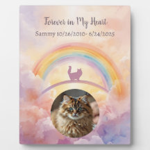 Persian Cat Pet Memorial Photo Plaque
