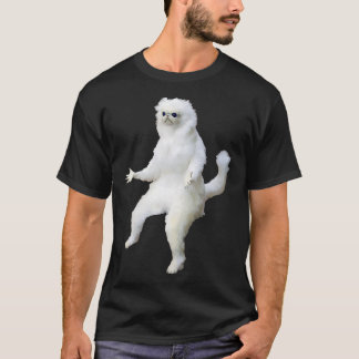 Persian Cat Room Guardian Bad Taidermy Funny Premi T-Shirt