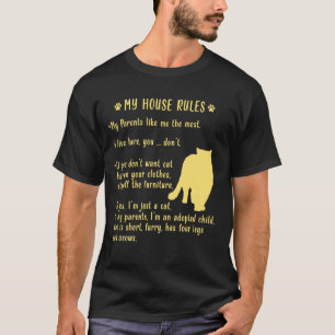 PERSIAN CAT RULES Funny Persian Cats Lovers T-Shirt