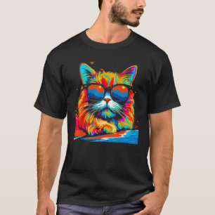 Persian Cat Summer Party T-Shirt