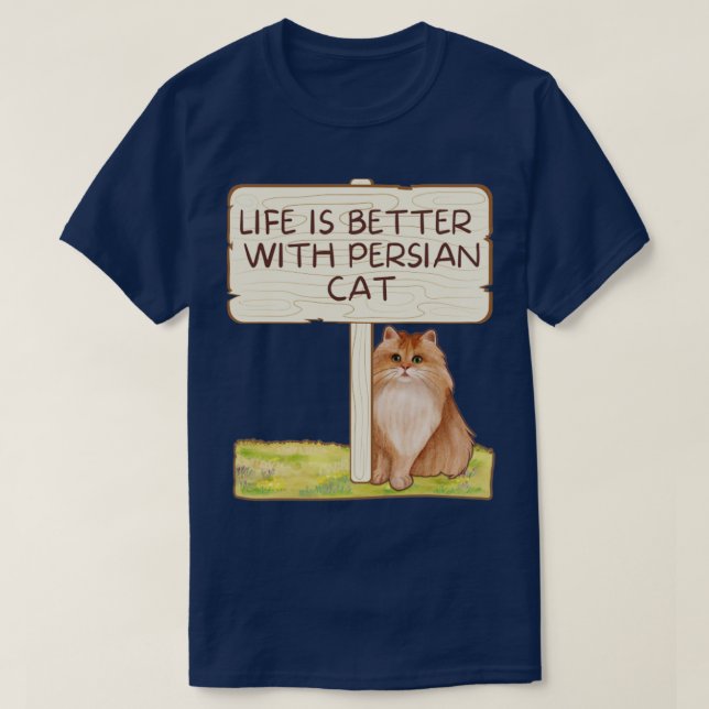 persian cat T-Shirt (Design Front)