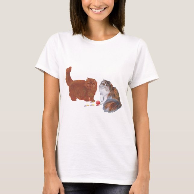 Persian Cats at Christmas T-Shirt (Front)