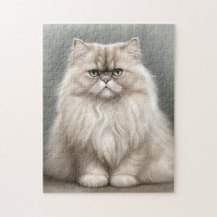Persian Cat's Beauty Portrait Jigsaw Puzzle