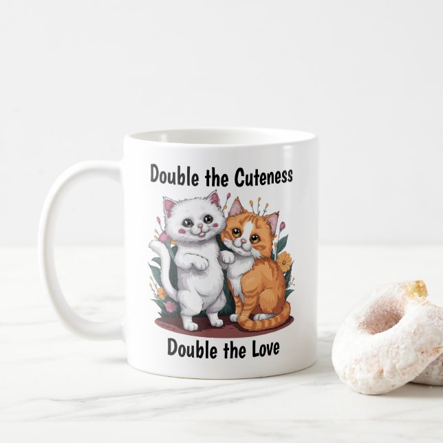 Persian Cats Coffee Mug (With Donut)