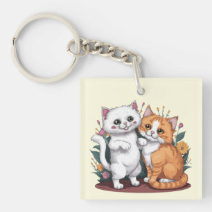 Persian Cats Key Ring