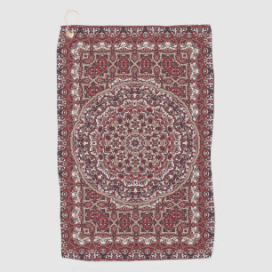 Persian coloured carpet golf towel