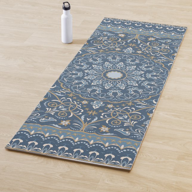 Persian coloured carpet yoga mat (In Situ)