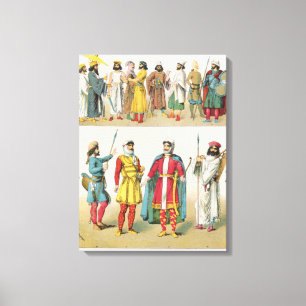 Persian Dress, from 'Trachten der Voelker', 1864 Canvas Print