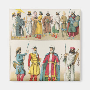 Persian Dress, from 'Trachten der Voelker', 1864 Magnet