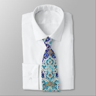 Persian elaborate tiled mural design tie