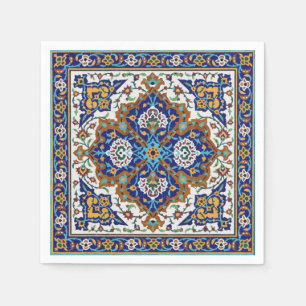 Persian elaborate tiled mural napkin