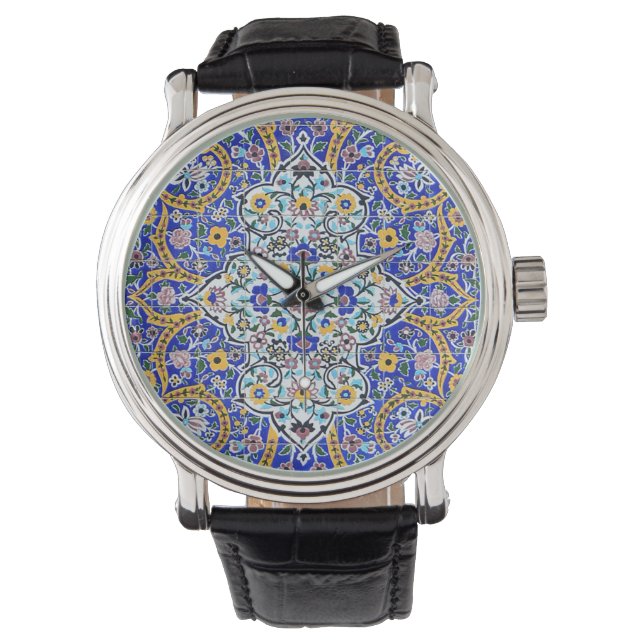 Persian elaborate tiled mural     watch (Front)