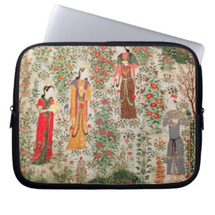 Persian Garden, 15th century (w/c on paper) Laptop Sleeve
