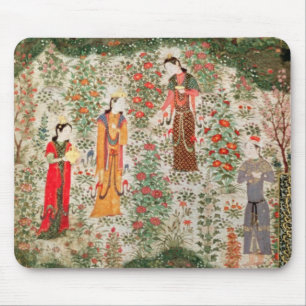 Persian Garden, 15th century (w/c on paper) Mouse Pad