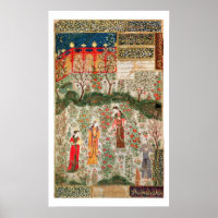 Persian Garden, 15th century (w/c on paper)