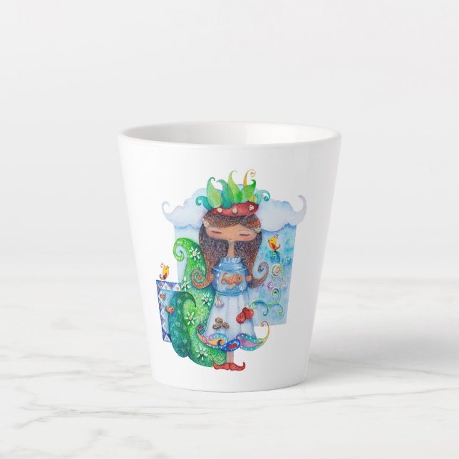 Persian Girl Latte Mug (Front)