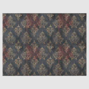 Persian Gold Damask Noir Pattern (2) Tissue Paper