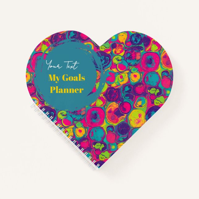    Persian Green | Chic Multicolor Notebook (Front)