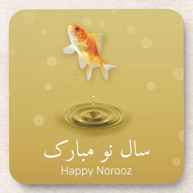 Persian Happy New Year Norooz Fish Coaster (Front)