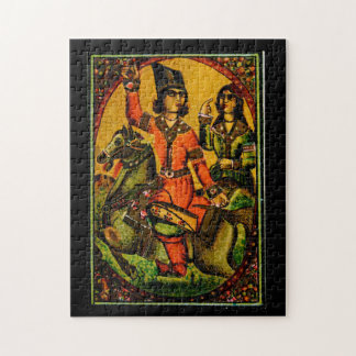 Persian Horseback Rider Jigsaw Puzzle
