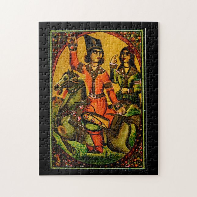 Persian Horseback Rider Jigsaw Puzzle (Vertical)