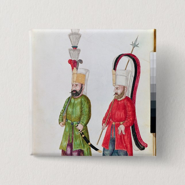 Persian Janissaries, 1513 15 Cm Square Badge (Front)