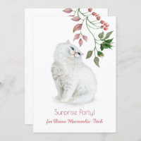 Persian Kitten Pink Green Floral Birthday Party