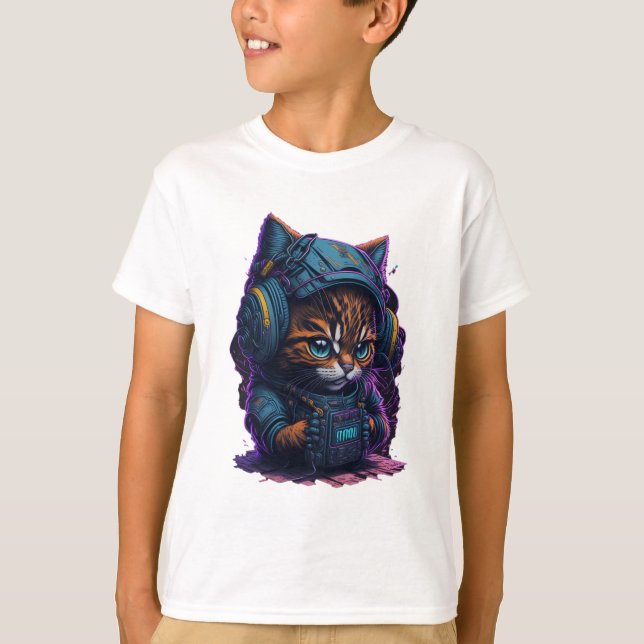Persian Kitten playing with TNT T-Shirt (Front)